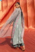 Cross Stitch | Eid Lawn 24 | SILVER SHINE - by - Libasekhas UK - Registered Vendor of : Cross Stitch - 100% Original Designer Dresss