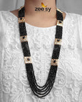 Initials Mala Necklace - by - Libasekhas UK - Registered Vendor of : Zeesy - 100% Original Designer Dresss