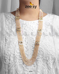 Initials Mala Necklace - by - Libasekhas UK - Registered Vendor of : Zeesy - 100% Original Designer Dresss