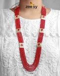 Initials Mala Necklace - by - Libasekhas UK - Registered Vendor of : Zeesy - 100% Original Designer Dresss