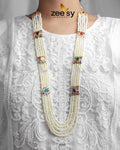 Luxe Mala Necklace - by - Libasekhas UK - Registered Vendor of : Zeesy - 100% Original Designer Dresss