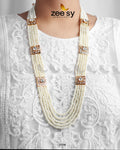 Luxe Mala Necklace - by - Libasekhas UK - Registered Vendor of : Zeesy - 100% Original Designer Dresss