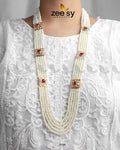 Luxe Mala Necklace - by - Libasekhas UK - Registered Vendor of : Zeesy - 100% Original Designer Dresss