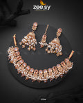Celosia Necklace - by - Libasekhas UK - Registered Vendor of : Zeesy - 100% Original Designer Dresss