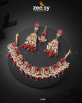 Celosia Necklace - by - Libasekhas UK - Registered Vendor of : Zeesy - 100% Original Designer Dresss