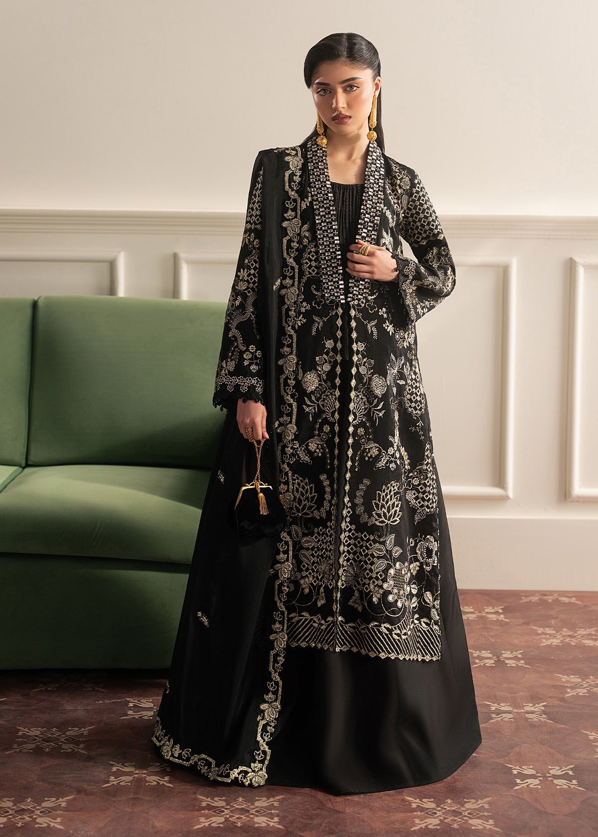Sadaf Fawad Khan | Roya Lumiere | Siah Golzar - by Libasekhas UK - Registered Vendor of : Sadaf Fawad Khan - 100% Original Designer Dress