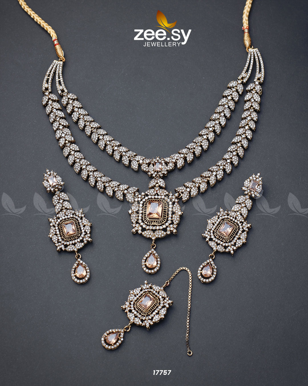 Fuchsia Necklace - by - Libasekhas UK - Registered Vendor of : Zeesy - 100% Original Designer Dresss