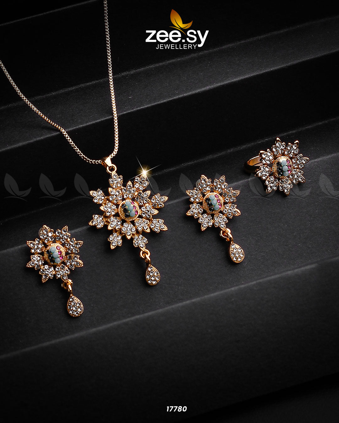 Barocco Necklace - by - Libasekhas UK - Registered Vendor of : Zeesy - 100% Original Designer Dresss