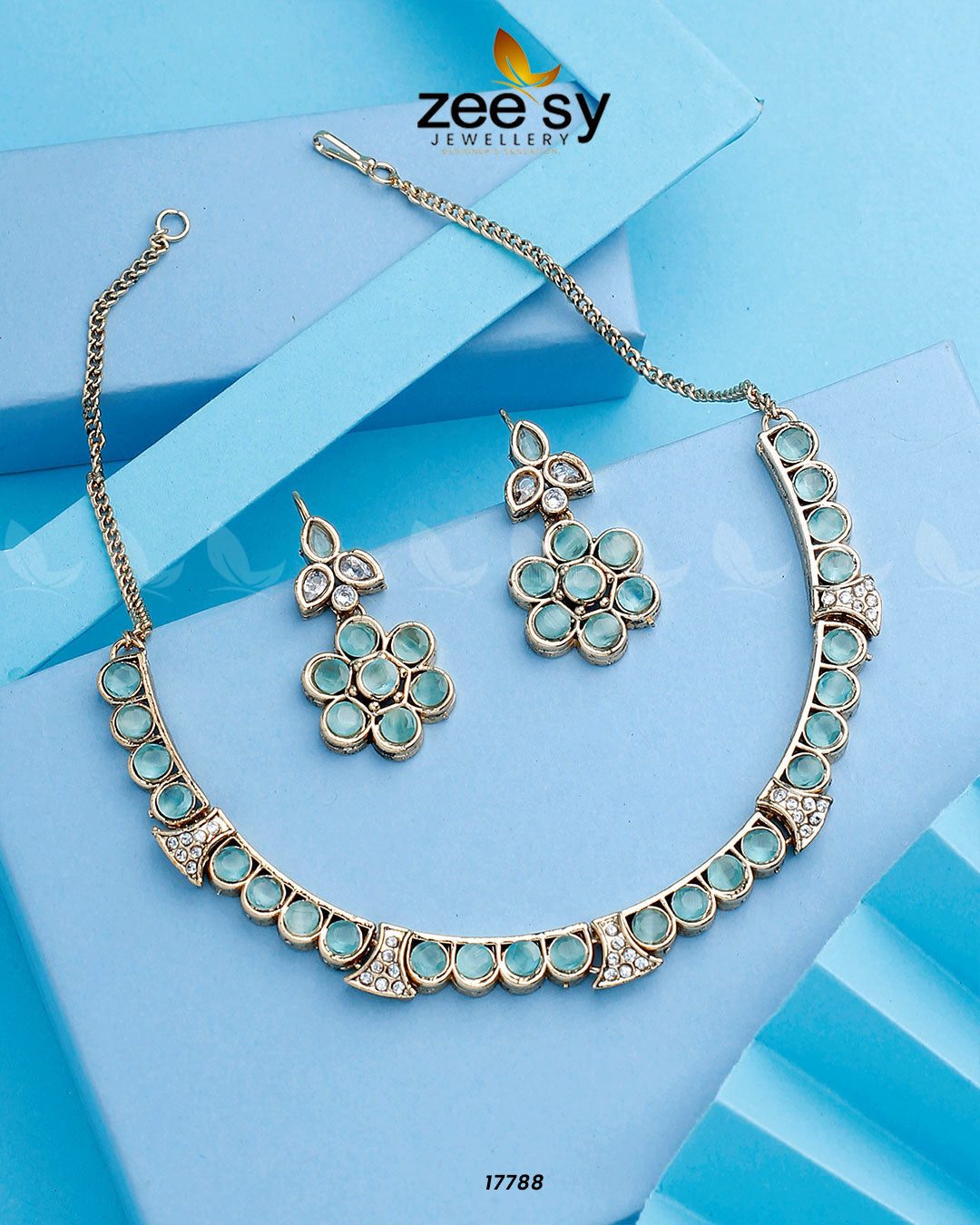 Textured Necklace - by - Libasekhas UK - Registered Vendor of : Zeesy - 100% Original Designer Dresss