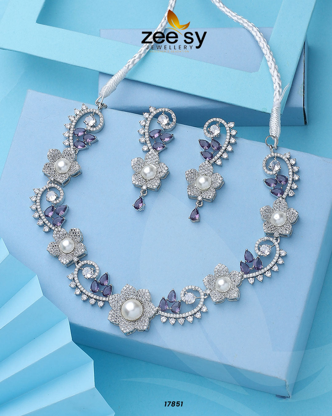 Rosalinda Necklace - by - Libasekhas UK - Registered Vendor of : Zeesy - 100% Original Designer Dresss
