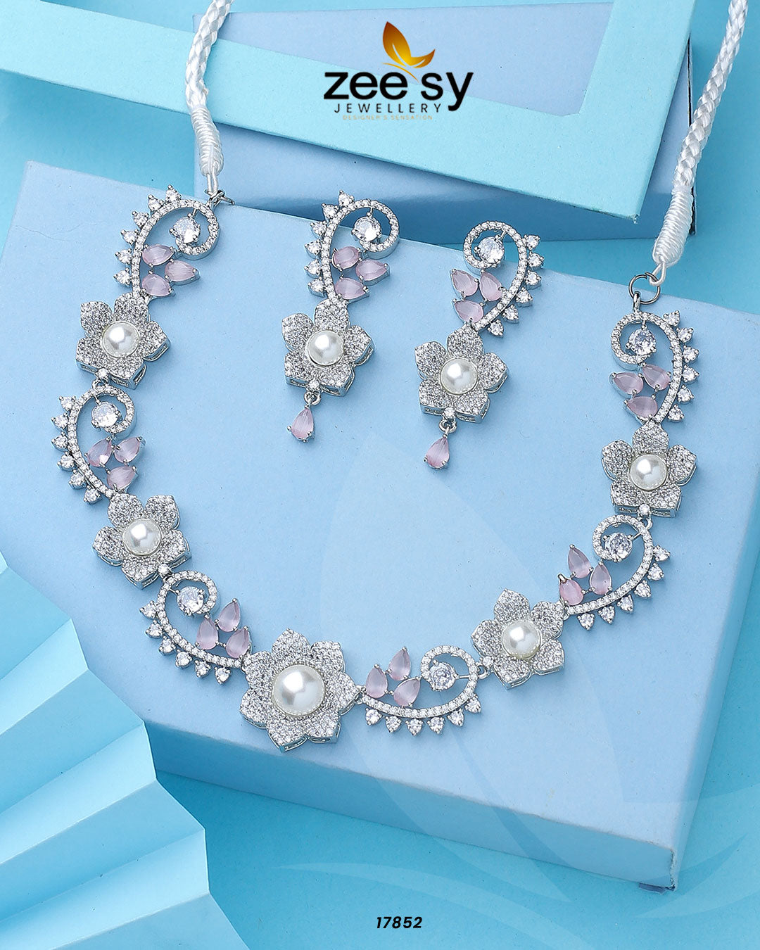 Rosalinda Necklace - by - Libasekhas UK - Registered Vendor of : Zeesy - 100% Original Designer Dresss
