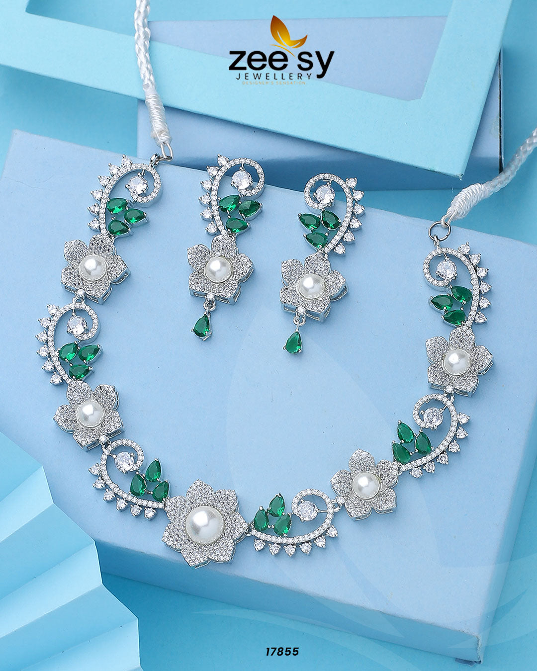 Rosalinda Necklace - by - Libasekhas UK - Registered Vendor of : Zeesy - 100% Original Designer Dresss