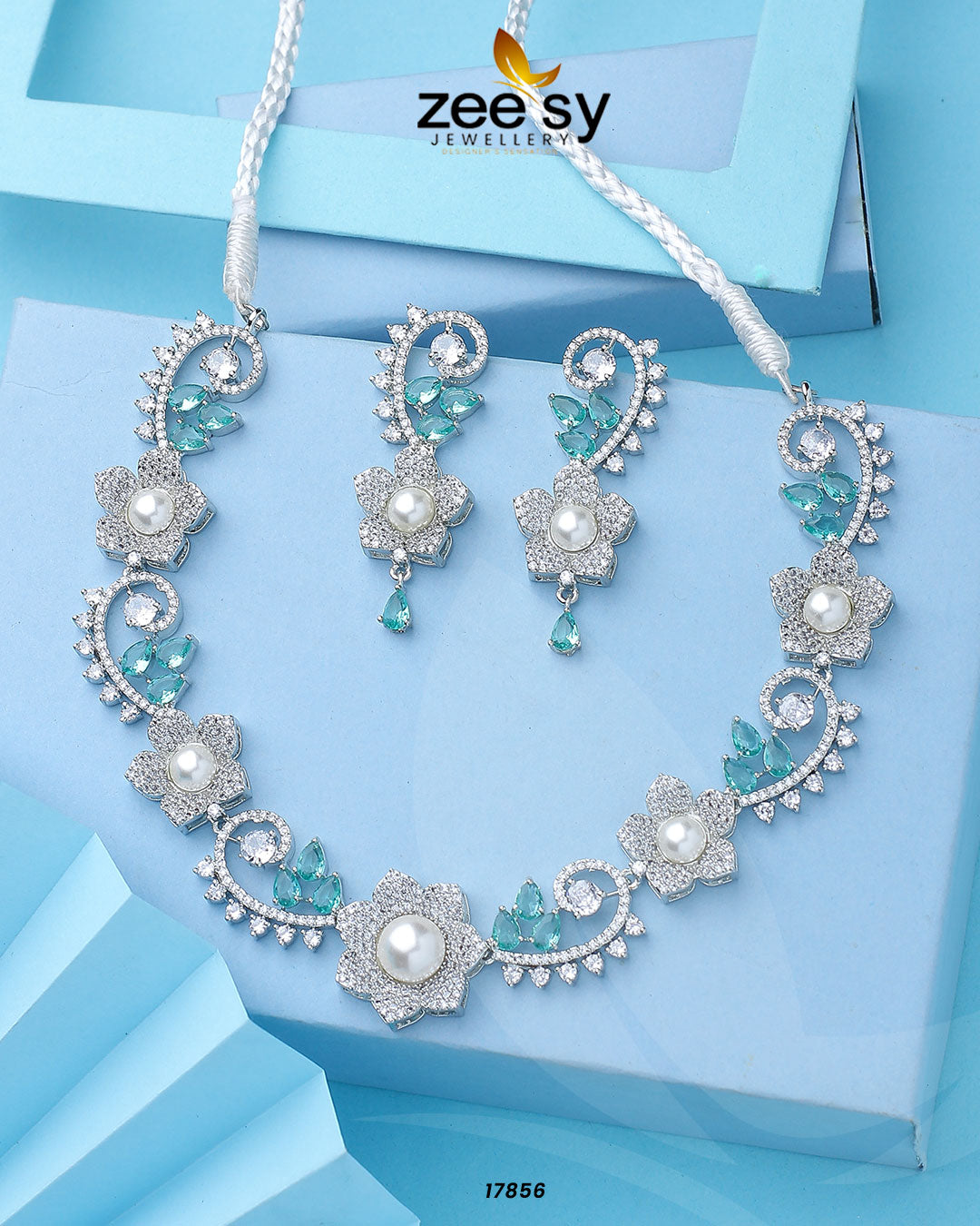Rosalinda Necklace - by - Libasekhas UK - Registered Vendor of : Zeesy - 100% Original Designer Dresss
