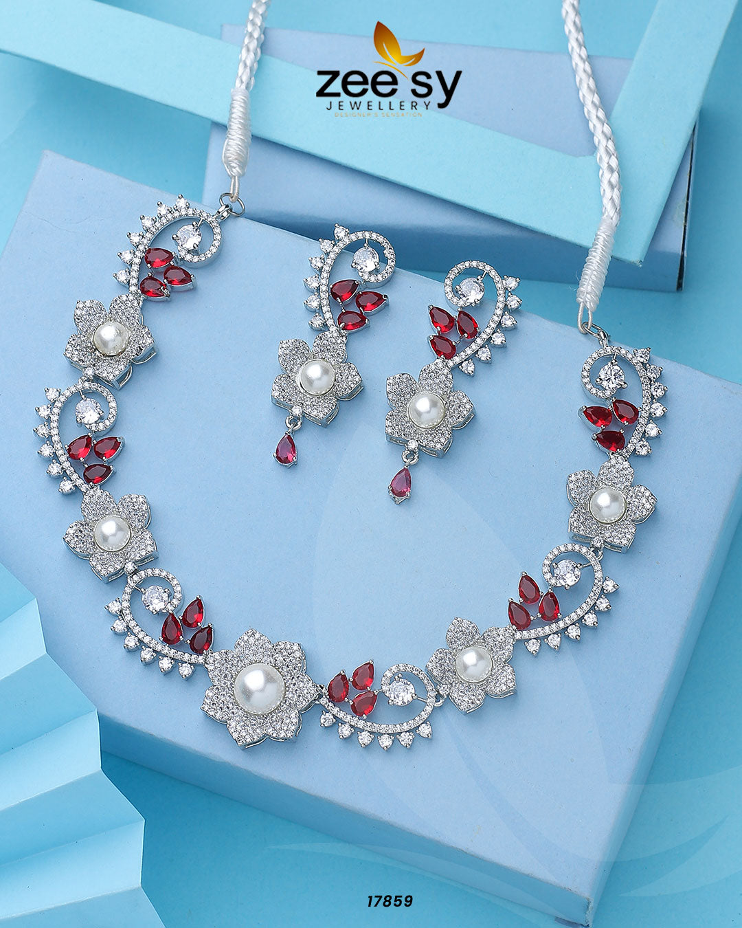 Rosalinda Necklace - by - Libasekhas UK - Registered Vendor of : Zeesy - 100% Original Designer Dresss