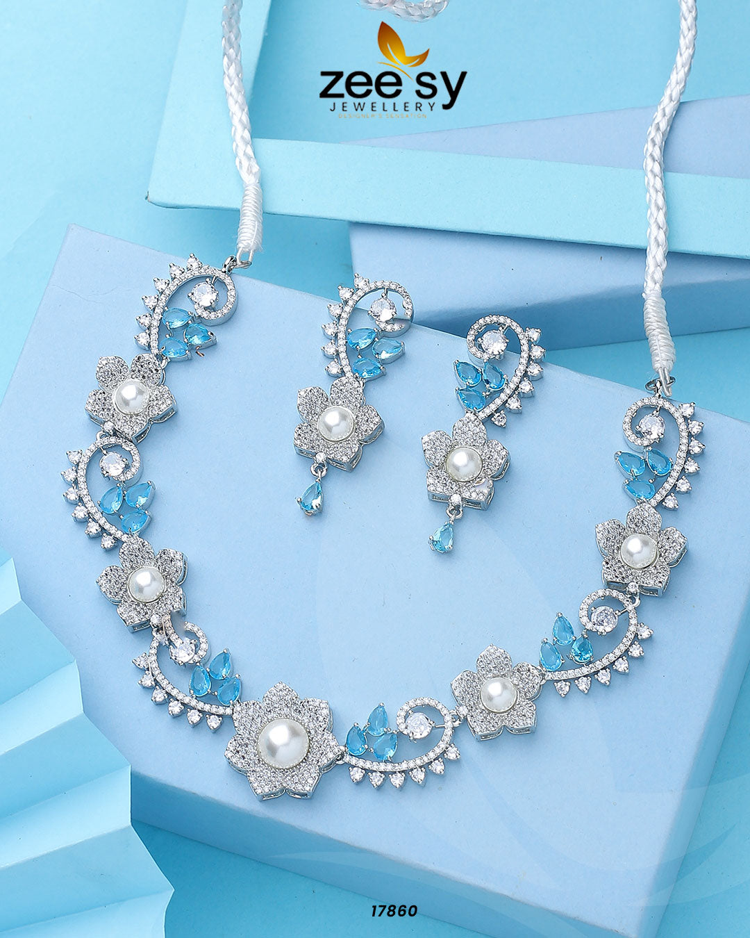 Rosalinda Necklace - by - Libasekhas UK - Registered Vendor of : Zeesy - 100% Original Designer Dresss