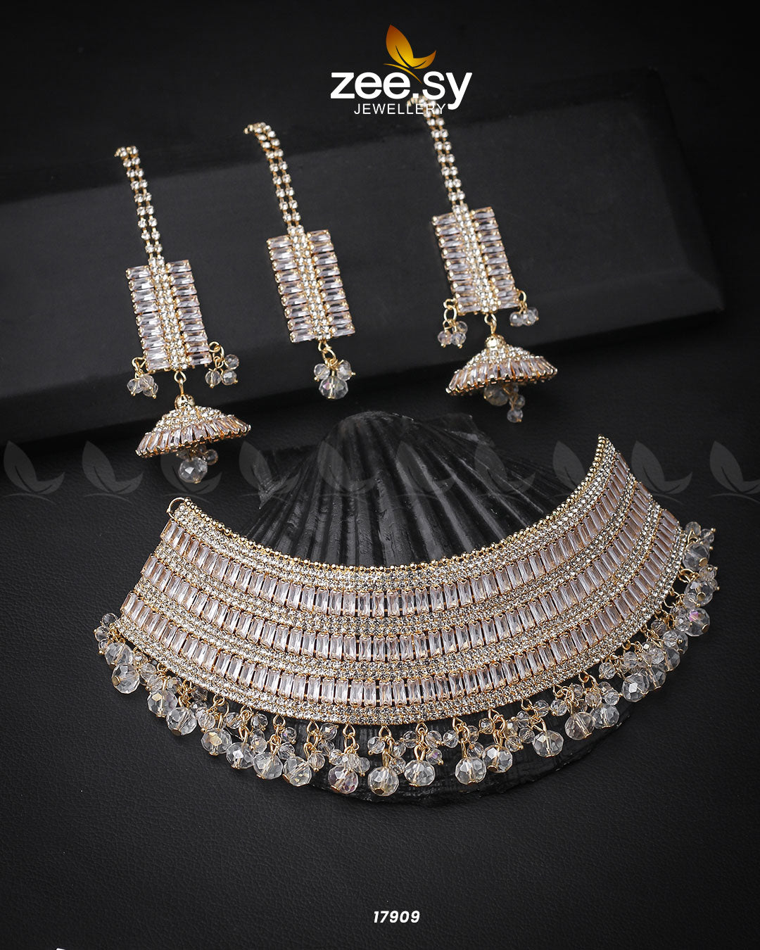 Sumayah's Choker Necklace - by - Libasekhas UK - Registered Vendor of : Zeesy - 100% Original Designer Dresss