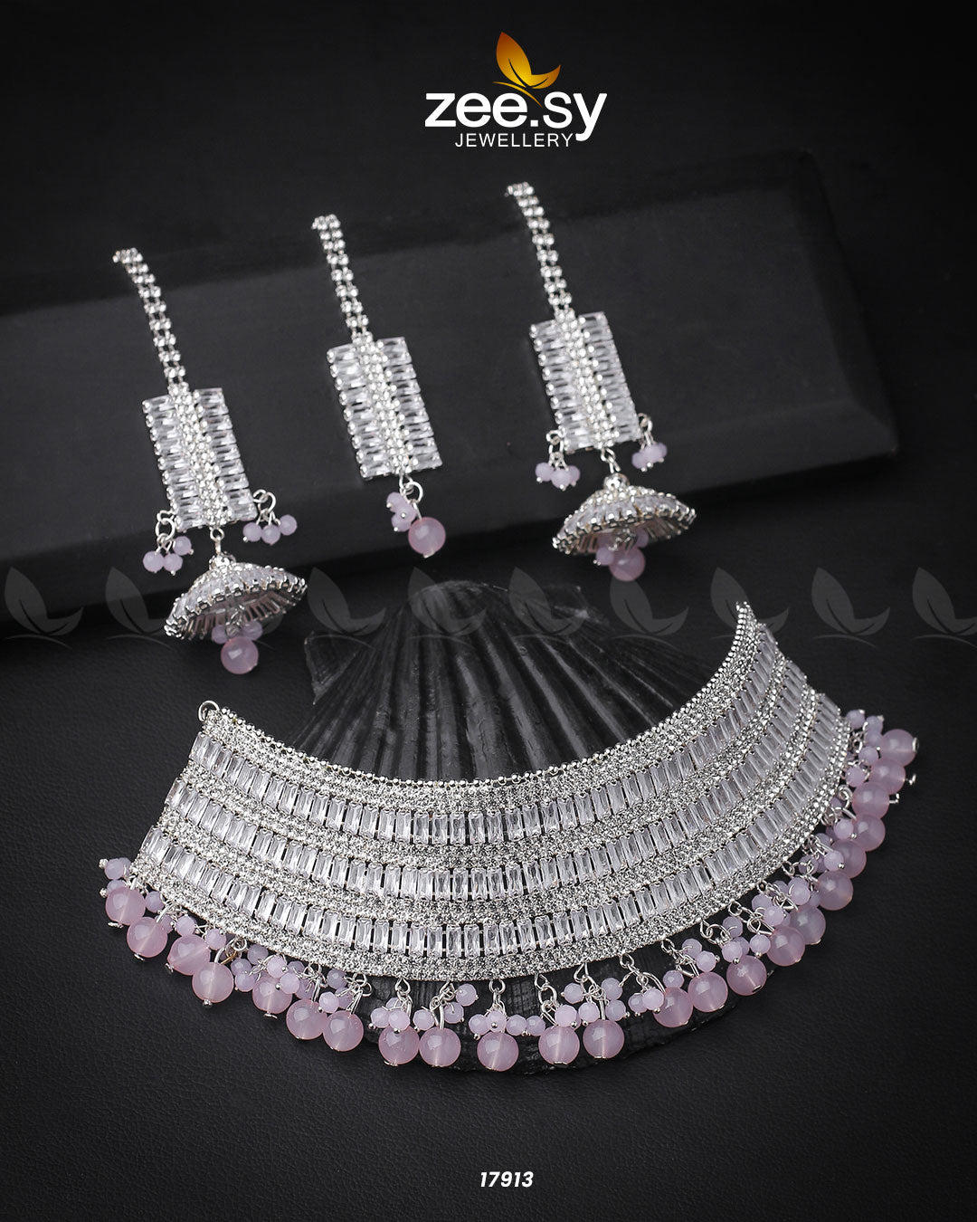 Sumayah's Choker Necklace - by - Libasekhas UK - Registered Vendor of : Zeesy - 100% Original Designer Dresss