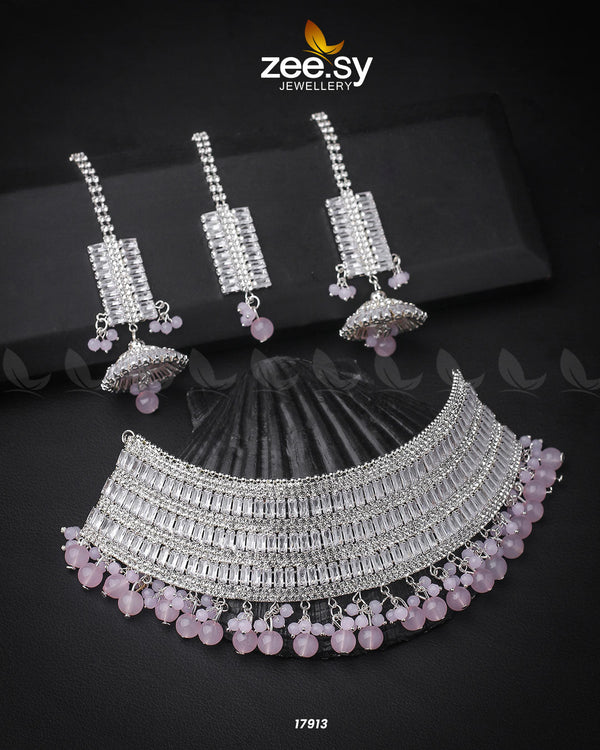 Sumayah's Choker Necklace - by - Libasekhas UK - Registered Vendor of : Zeesy - 100% Original Designer Dresss