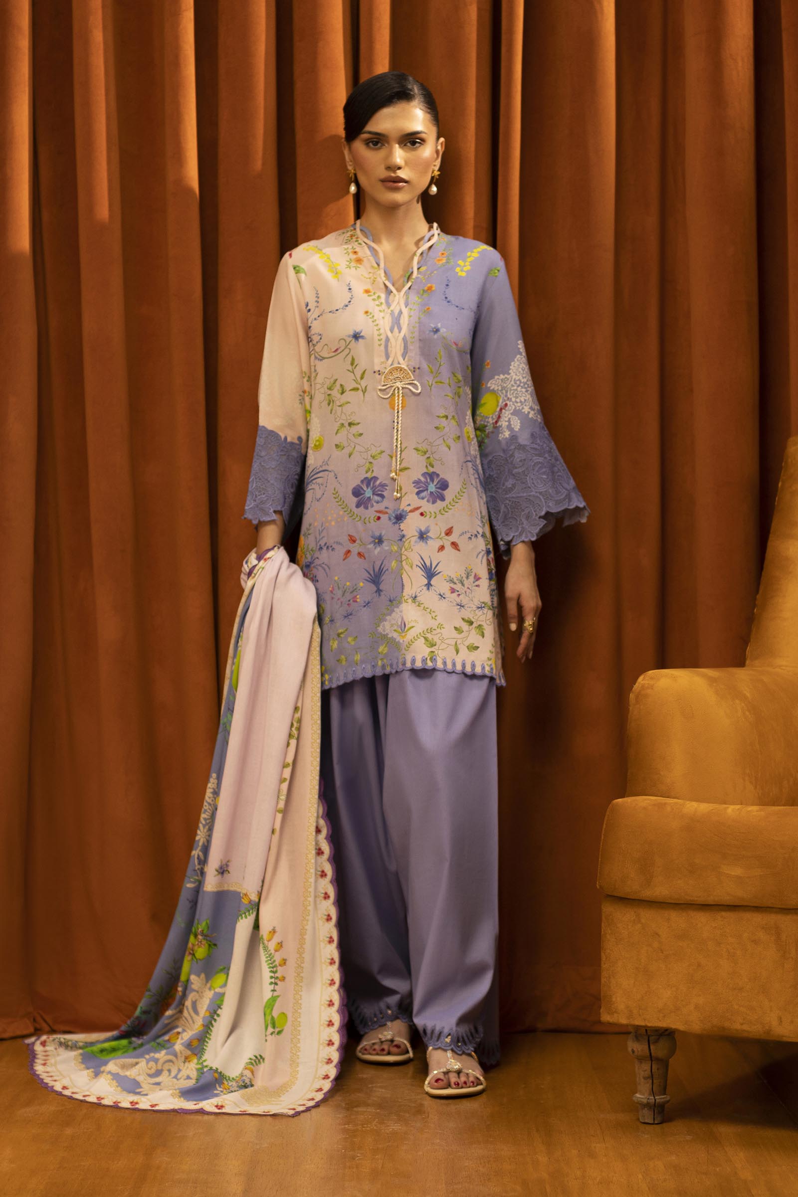 Sana Safinaz | Muzlin Winter 25 | 017B - by Libasekhas UK - Registered Vendor of : Sana Safinaz - 100% Original Designer Dress