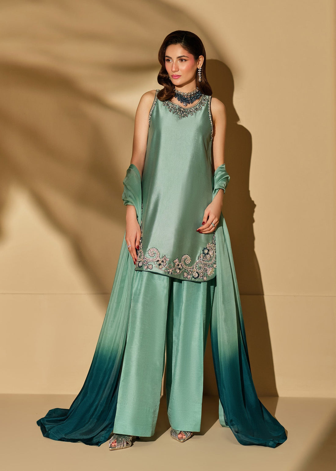Mahum Asad | The Shadow Line | Shadow Bloom - by Libasekhas UK - Registered Vendor of : Mahum Asad - 100% Original Designer Dress