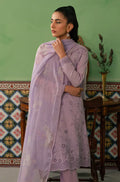 Cross Stitch | Mahiri Embroidered Collection | LILAC HAZE - by - Libasekhas UK - Registered Vendor of : Cross Stitch - 100% Original Designer Dresss