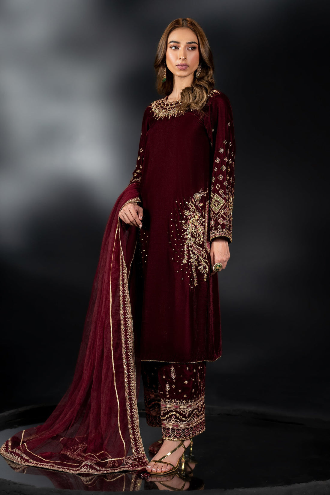 Naqshi | Makhmal 24 | MAHYM - by - Libasekhas UK - Registered Vendor of : Naqshi - 100% Original Designer Dresss