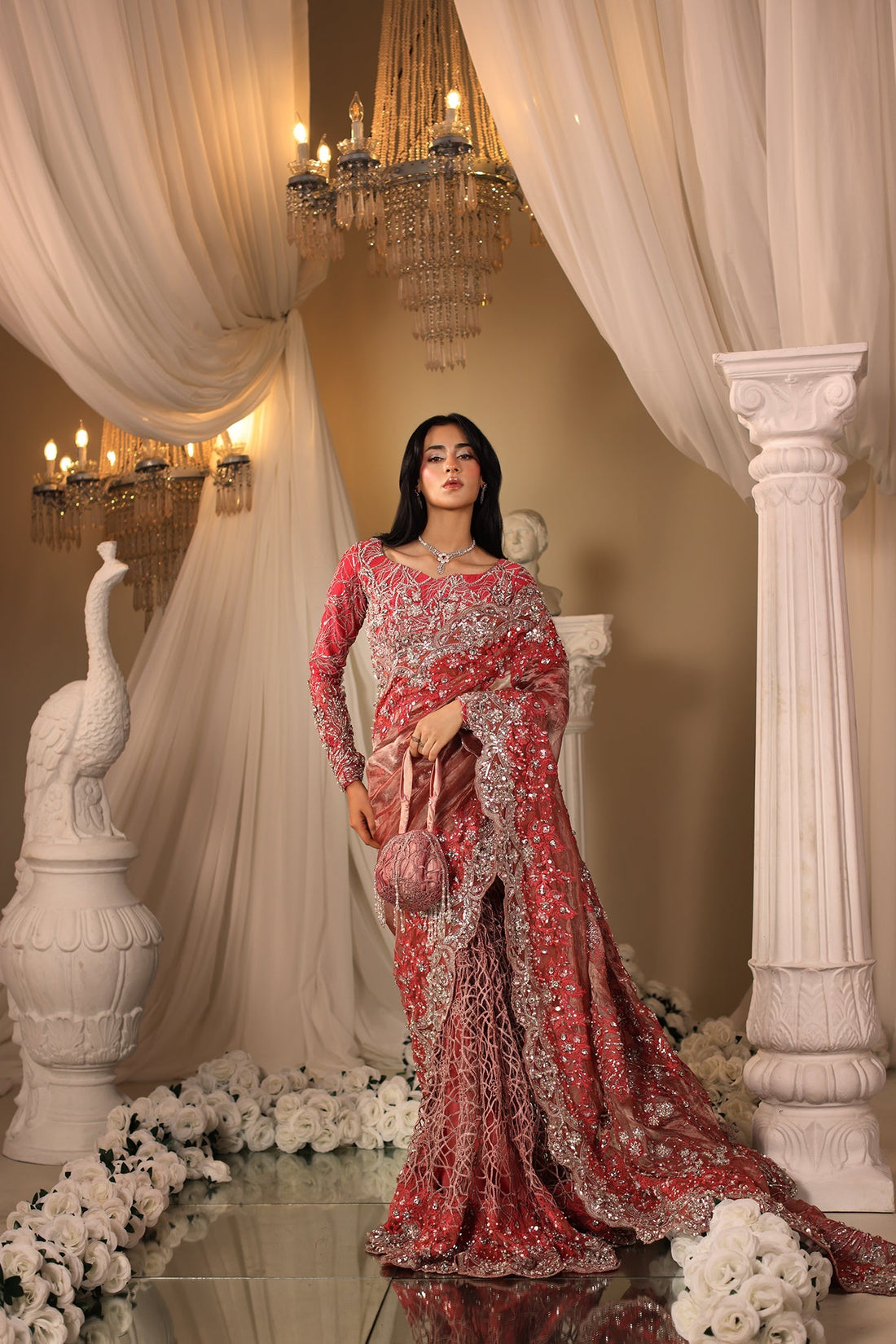 Musferah Saad | Casa Blance |Coral Majesty - by Libasekhas UK - Registered Vendor of : Musferah Saad - 100% Original Designer Dress