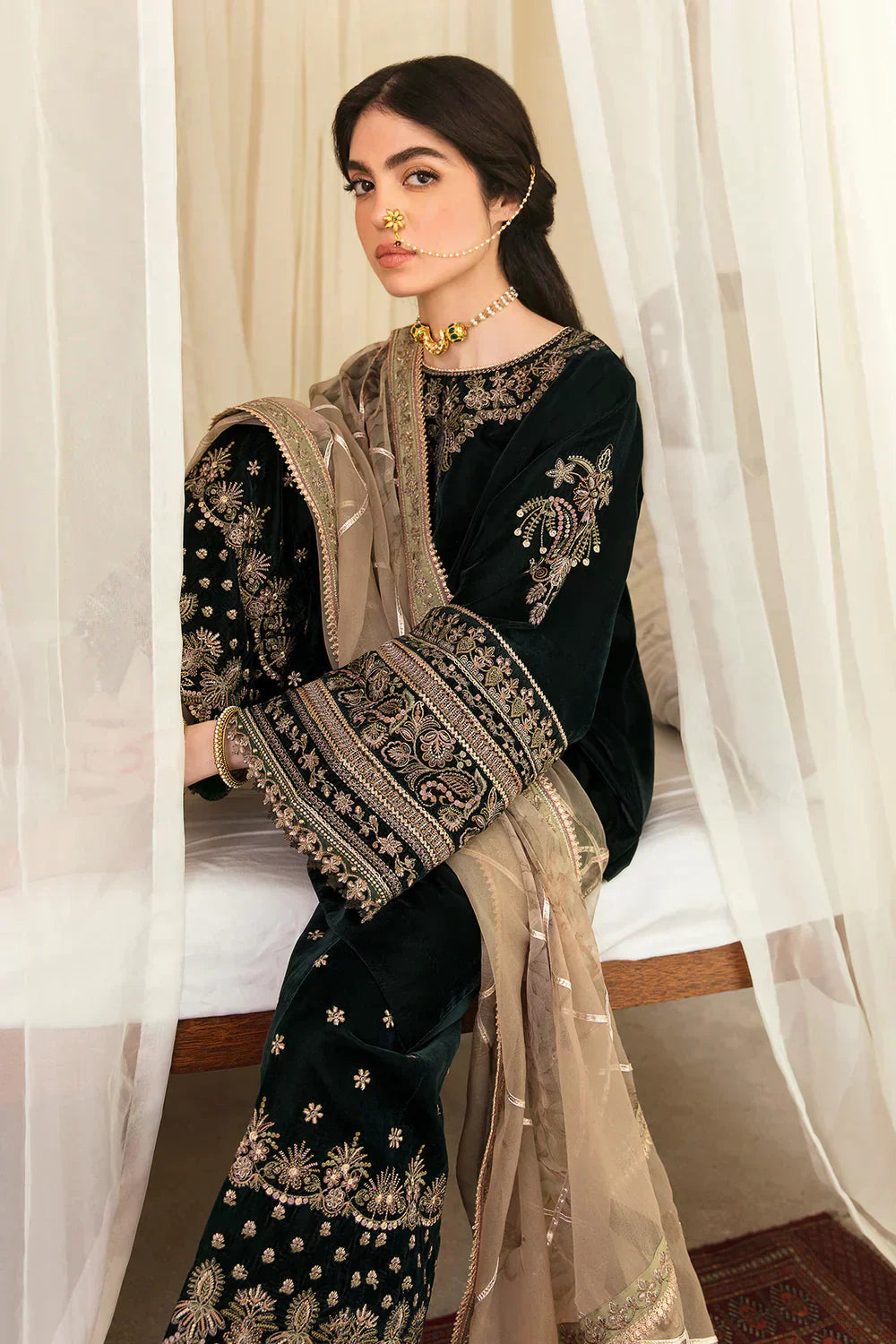 Baroque | Jahanara Luxury Velvet 23 | UF-249 - by - Libasekhas UK - Registered Vendor of : Baroque - 100% Original Designer Dresss