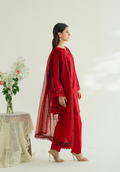 Zarqash | Whispers of Summer | CRIMSON BLOOM - by Libasekhas UK - Registered Vendor of : Zarqash - 100% Original Designer Dress