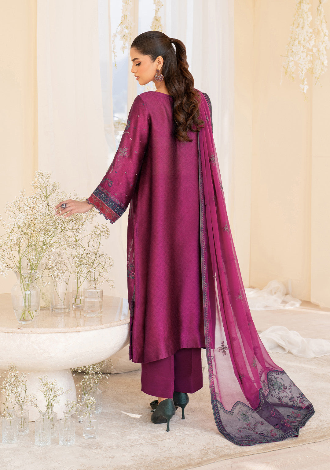 Iznik | Festive Formal | UE-436 Embroidered Pure silk - by Libasekhas UK - Registered Vendor of : Iznik - 100% Original Designer Dress