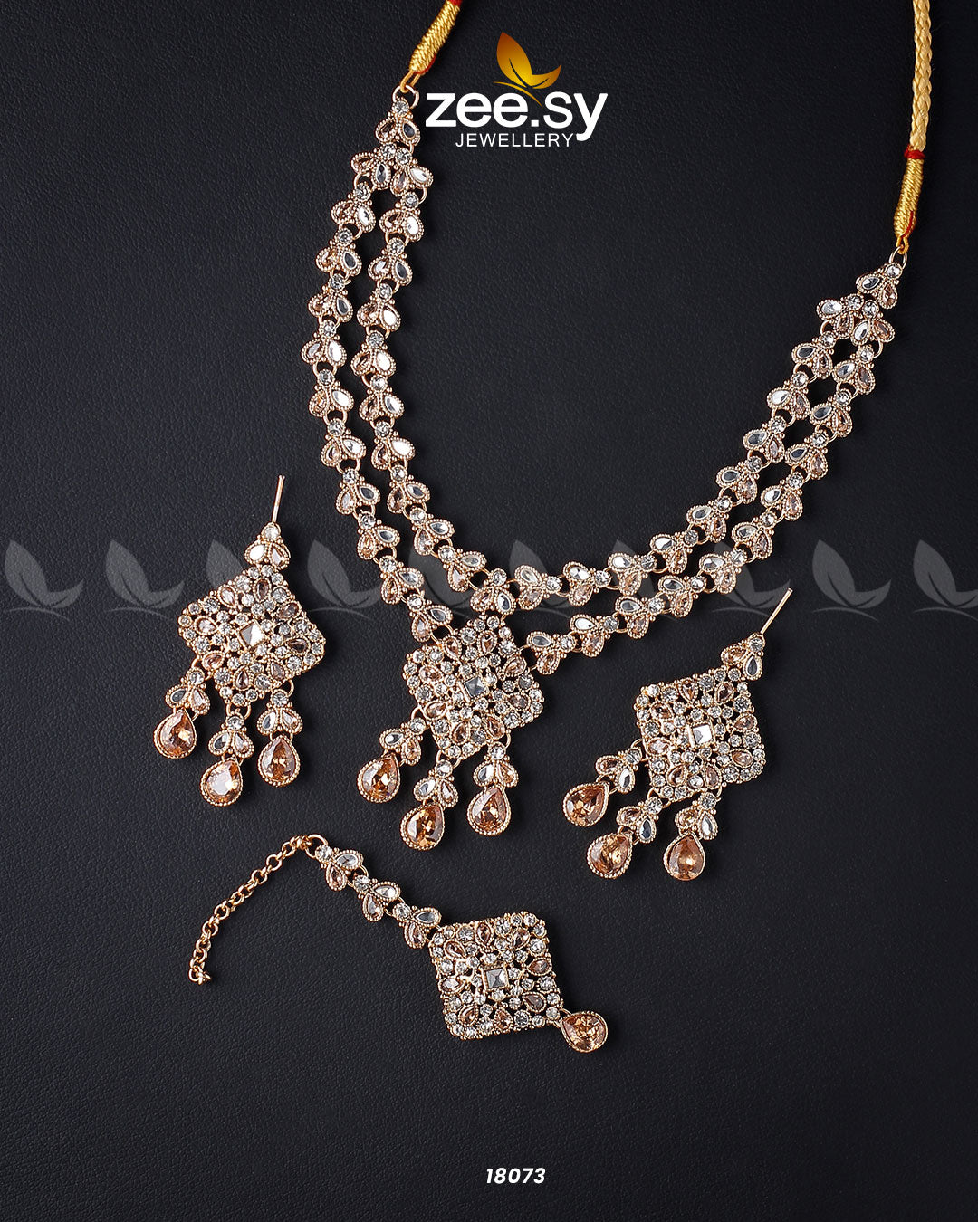 Juggan Necklace Set - by - Libasekhas UK - Registered Vendor of : Zeesy - 100% Original Designer Dresss