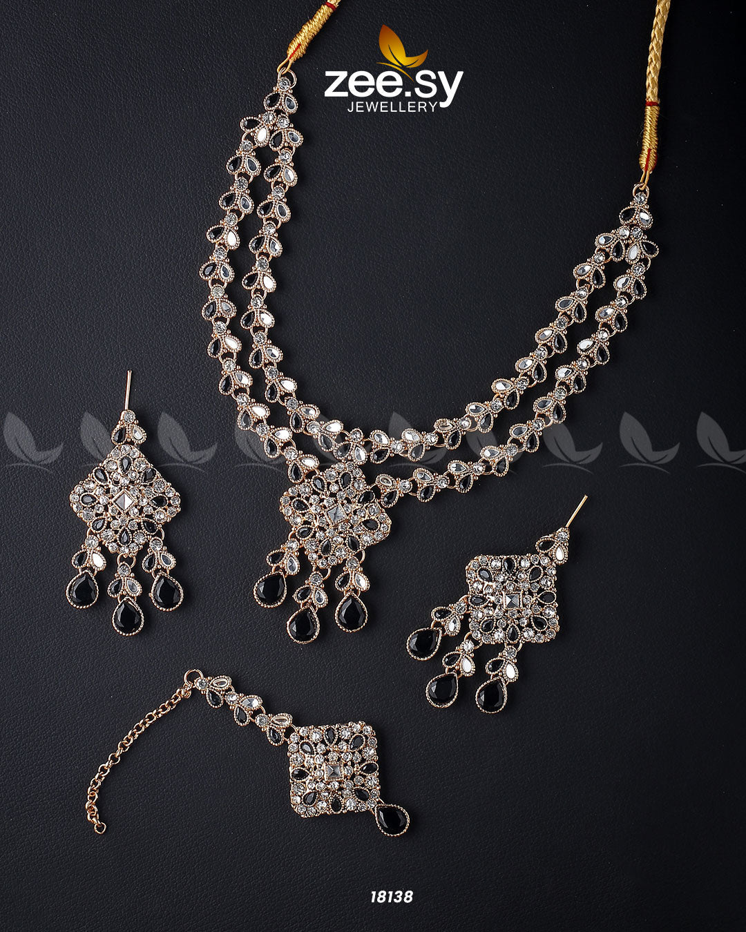 Juggan Necklace Set - by - Libasekhas UK - Registered Vendor of : Zeesy - 100% Original Designer Dresss
