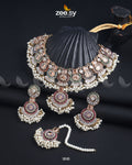 Anaya Necklace Set - by - Libasekhas UK - Registered Vendor of : Zeesy - 100% Original Designer Dresss