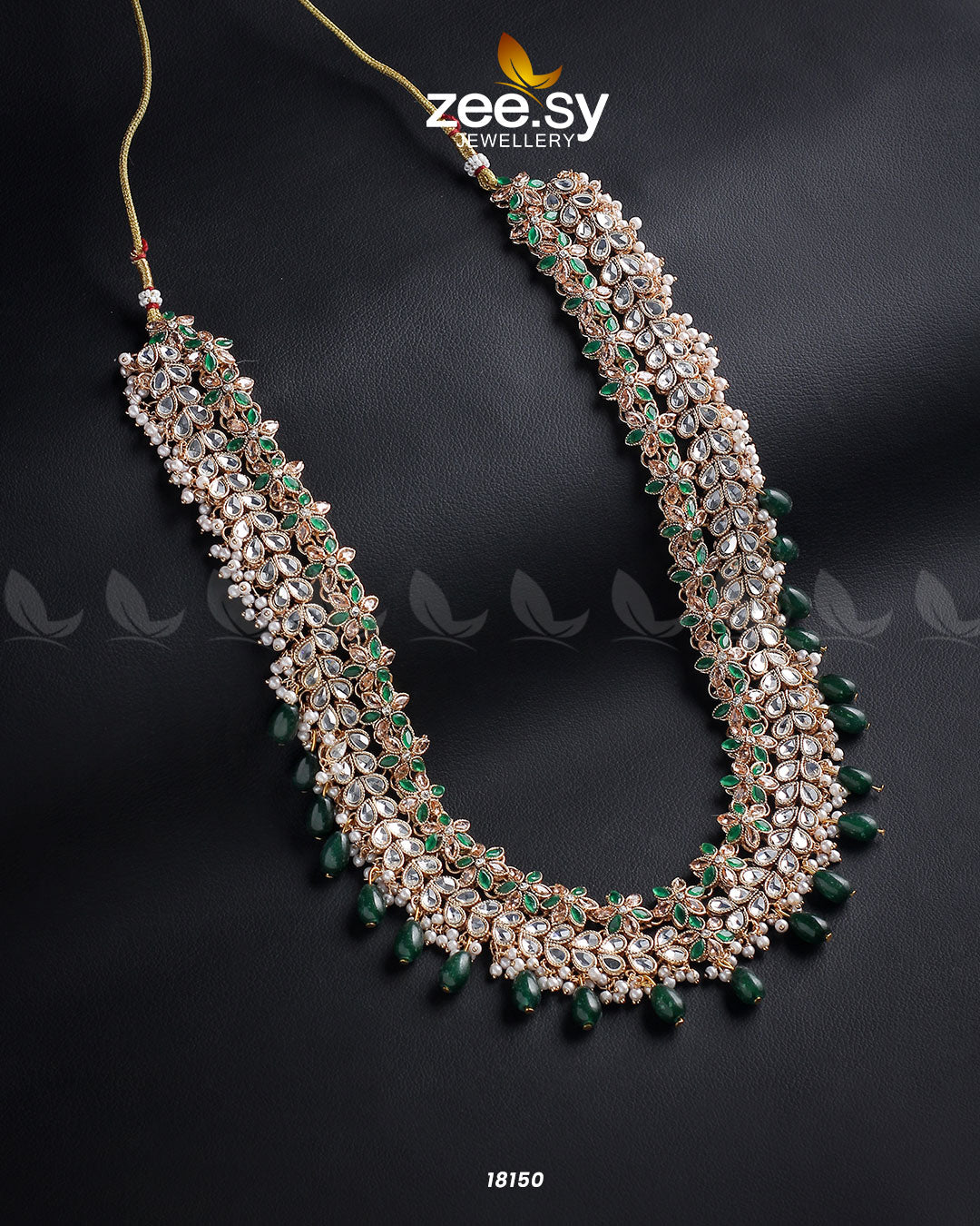 Portulaca Mala Necklace - by - Libasekhas UK - Registered Vendor of : Zeesy - 100% Original Designer Dresss