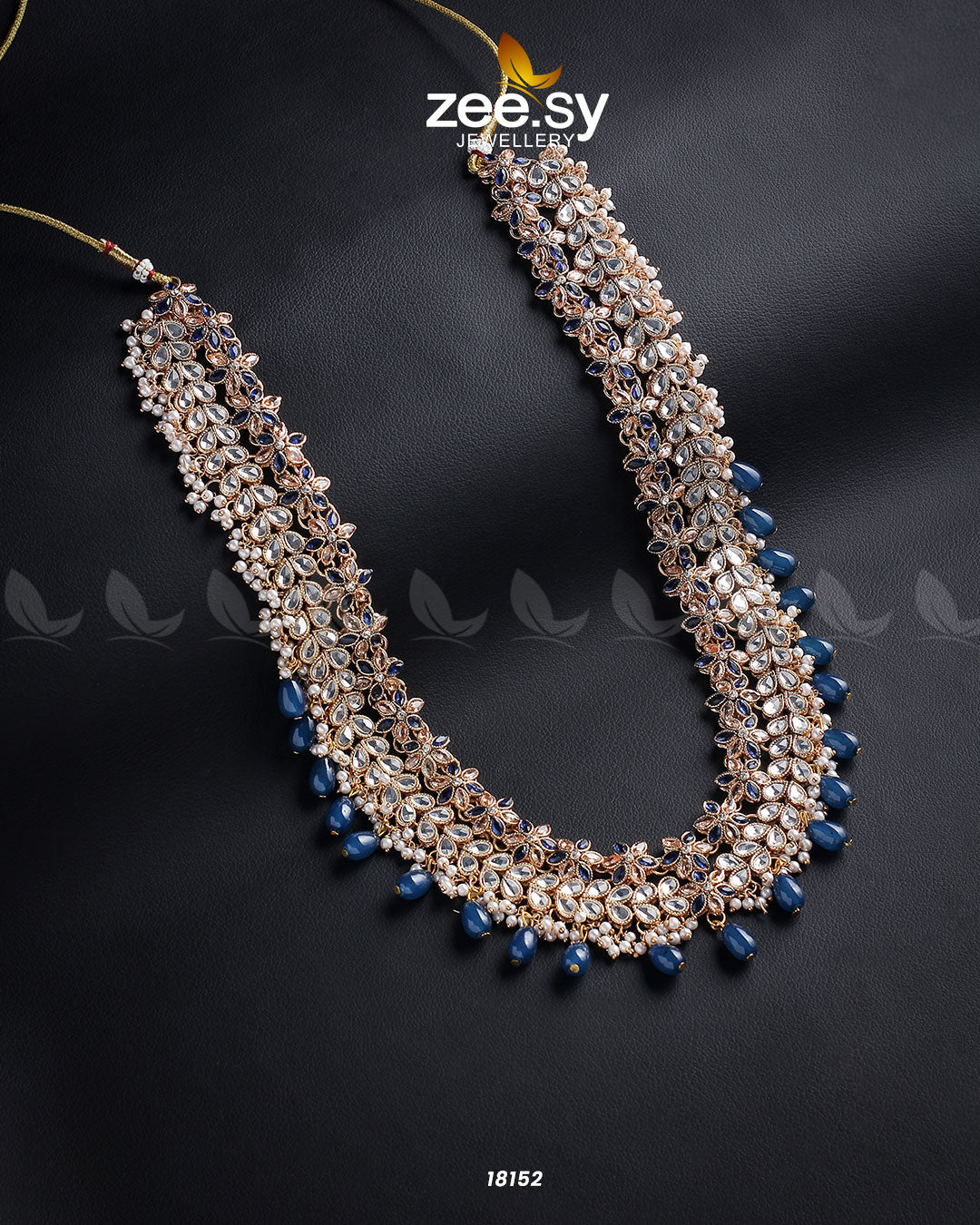 Portulaca Mala Necklace - by - Libasekhas UK - Registered Vendor of : Zeesy - 100% Original Designer Dresss