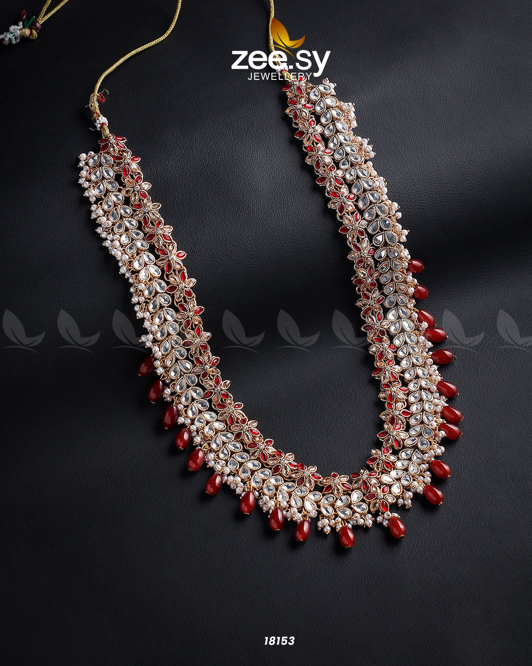 Portulaca Mala Necklace - by - Libasekhas UK - Registered Vendor of : Zeesy - 100% Original Designer Dresss