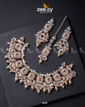 Stephanotis Necklace Set - by - Libasekhas UK - Registered Vendor of : Zeesy - 100% Original Designer Dresss