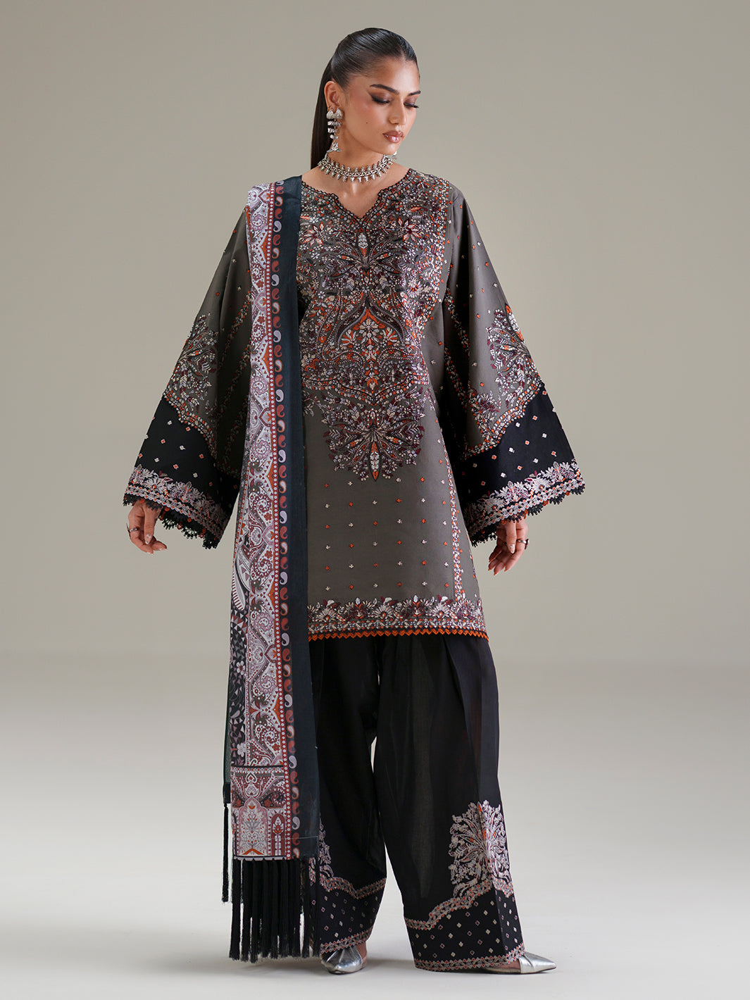 Bin Ilyas | Amour Luxury Lawn 26 |182-A - by Libasekhas UK - Registered Vendor of : Bin Ilyas - 100% Original Designer Dress