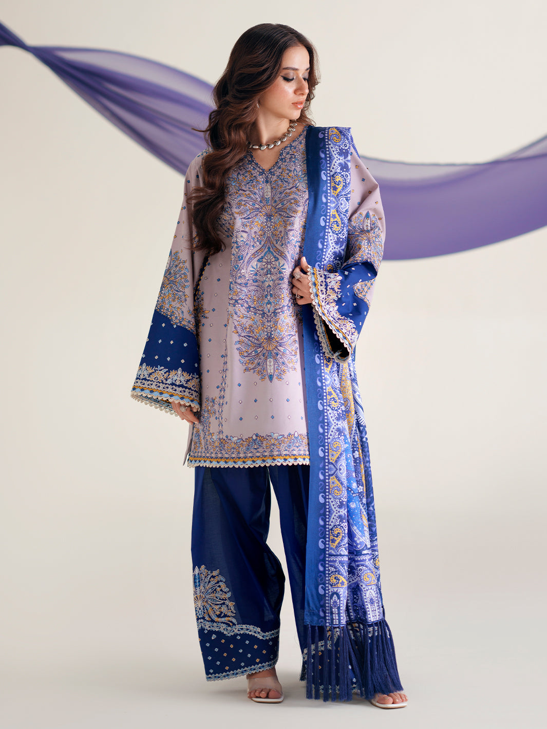 Bin Ilyas | Amour Luxury Lawn 26 |182-B - by Libasekhas UK - Registered Vendor of : Bin Ilyas - 100% Original Designer Dress