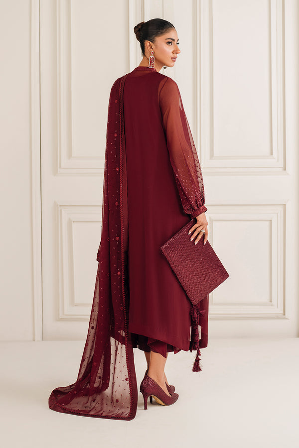 Baroque | Luxury Pret 25 | EMBROIDERED CHIFFON PR-1136 - by Libasekhas UK - Registered Vendor of : Baroque - 100% Original Designer Dress