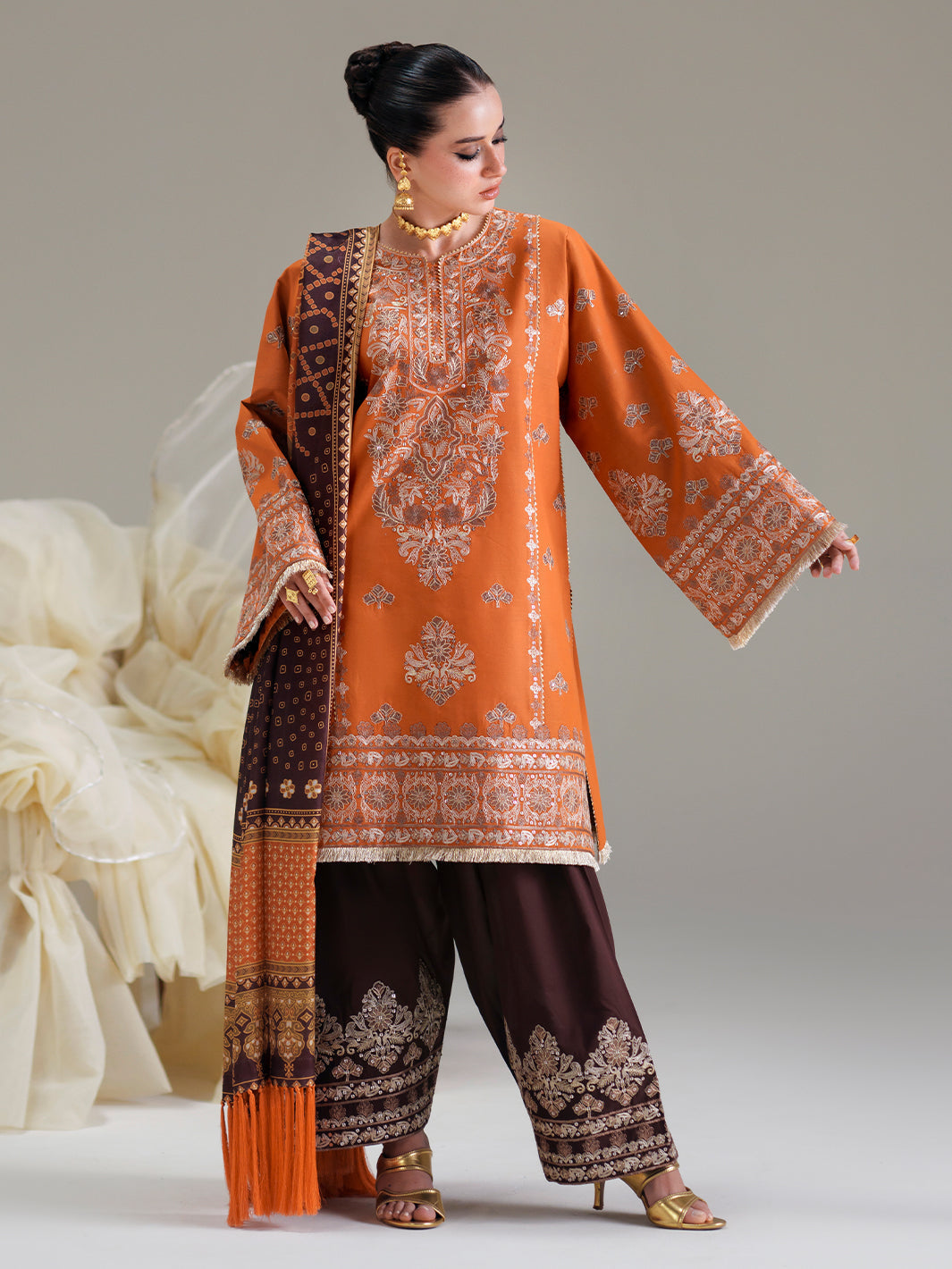 Bin Ilyas | Amour Luxury Lawn 26 | 183-A - by Libasekhas UK - Registered Vendor of : Bin Ilyas - 100% Original Designer Dress