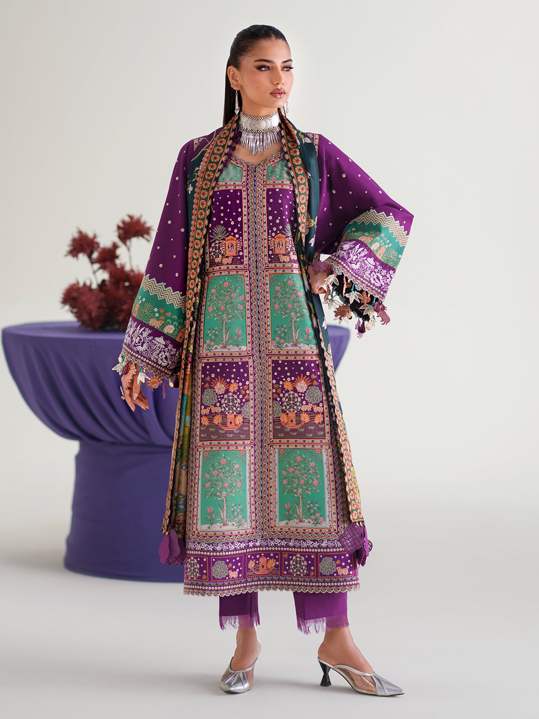 Bin Ilyas | Amour Luxury Lawn 26 |186-A - by Libasekhas UK - Registered Vendor of : Bin Ilyas - 100% Original Designer Dress