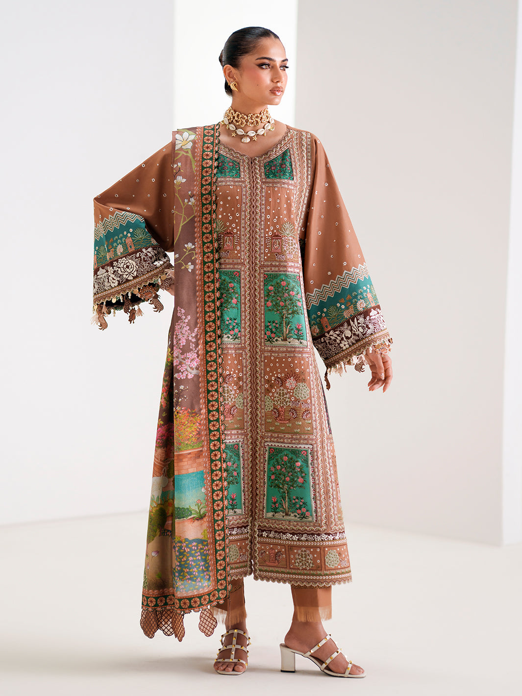 Bin Ilyas | Amour Luxury Lawn 26 | 186-B - by Libasekhas UK - Registered Vendor of : Bin Ilyas - 100% Original Designer Dress