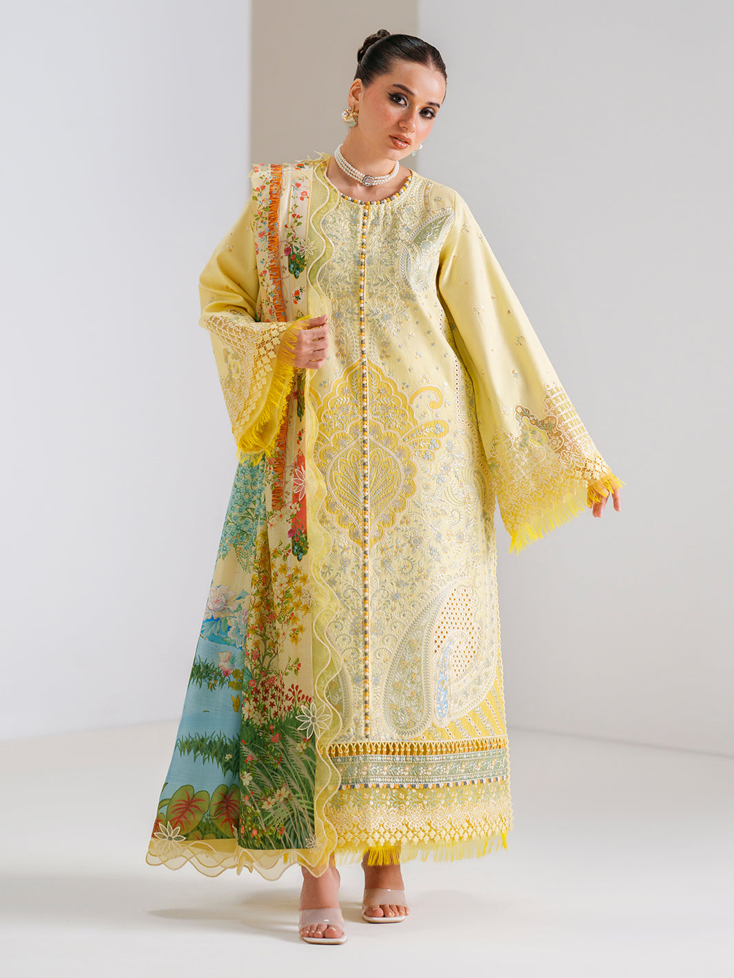 Bin Ilyas | Amour Luxury Lawn 26 | 187-B - by Libasekhas UK - Registered Vendor of : Bin Ilyas - 100% Original Designer Dress
