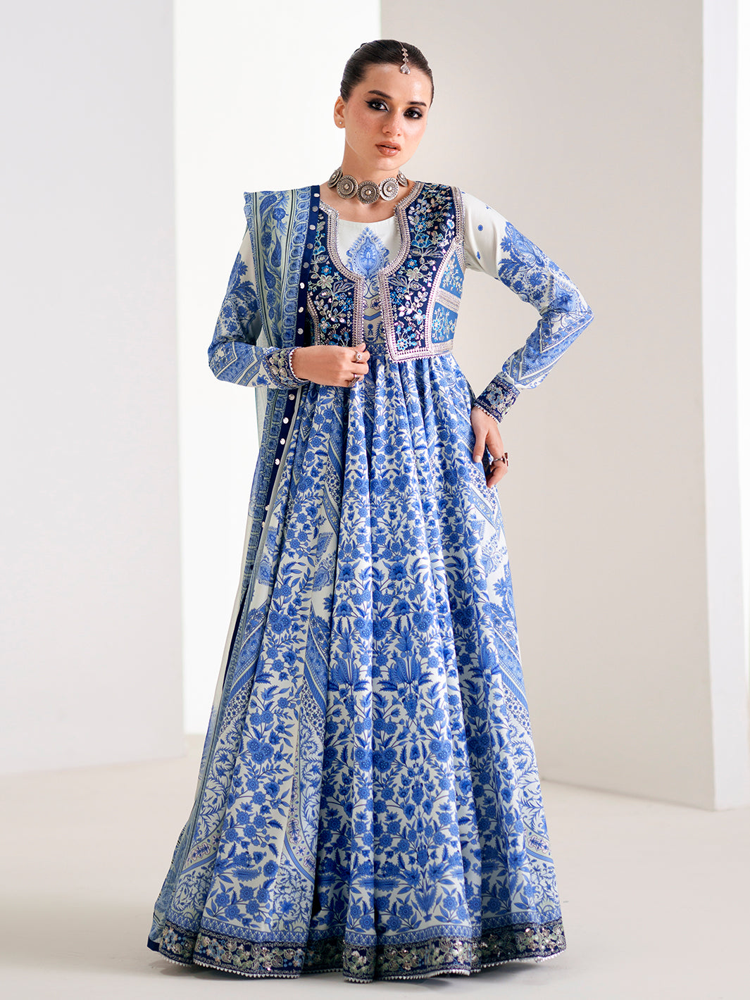 Bin Ilyas | Amour Luxury Lawn 26 | 88-A - by Libasekhas UK - Registered Vendor of : Bin Ilyas - 100% Original Designer Dress