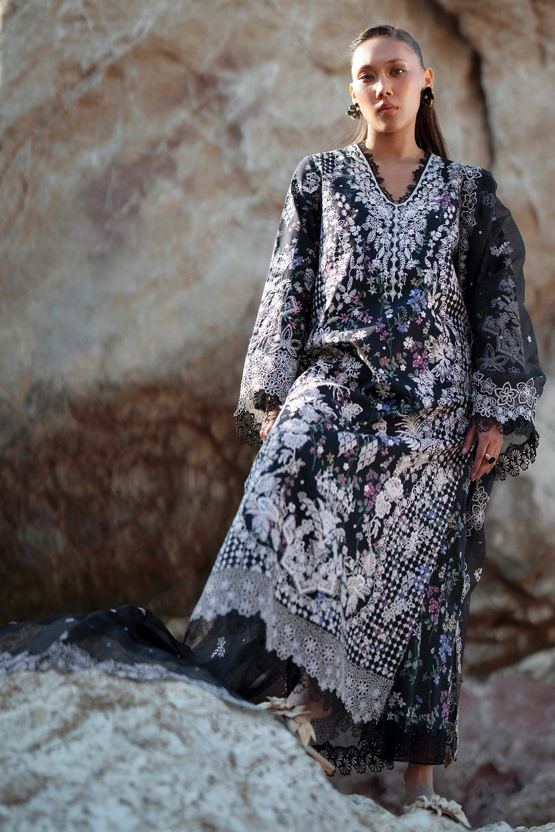 Afrozeh | Summer Together 25 | Saffron Jasper - by - Libasekhas UK - Registered Vendor of : Afrozeh - 100% Original Designer Dresss