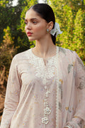 Cross Stitch | Premium Lawn 24 | SILVER PEONY - by - Libasekhas UK - Registered Vendor of : Cross Stitch - 100% Original Designer Dresss