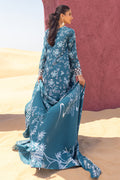 Cross Stitch | Eid Lawn 24 | TEAL SERENITY - by - Libasekhas UK - Registered Vendor of : Cross Stitch - 100% Original Designer Dresss