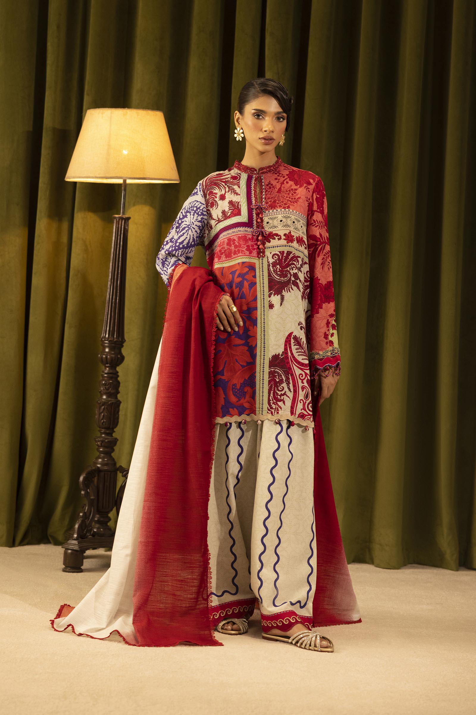 Sana Safinaz | Muzlin Winter 25 | 018A - by Libasekhas UK - Registered Vendor of : Sana Safinaz - 100% Original Designer Dress