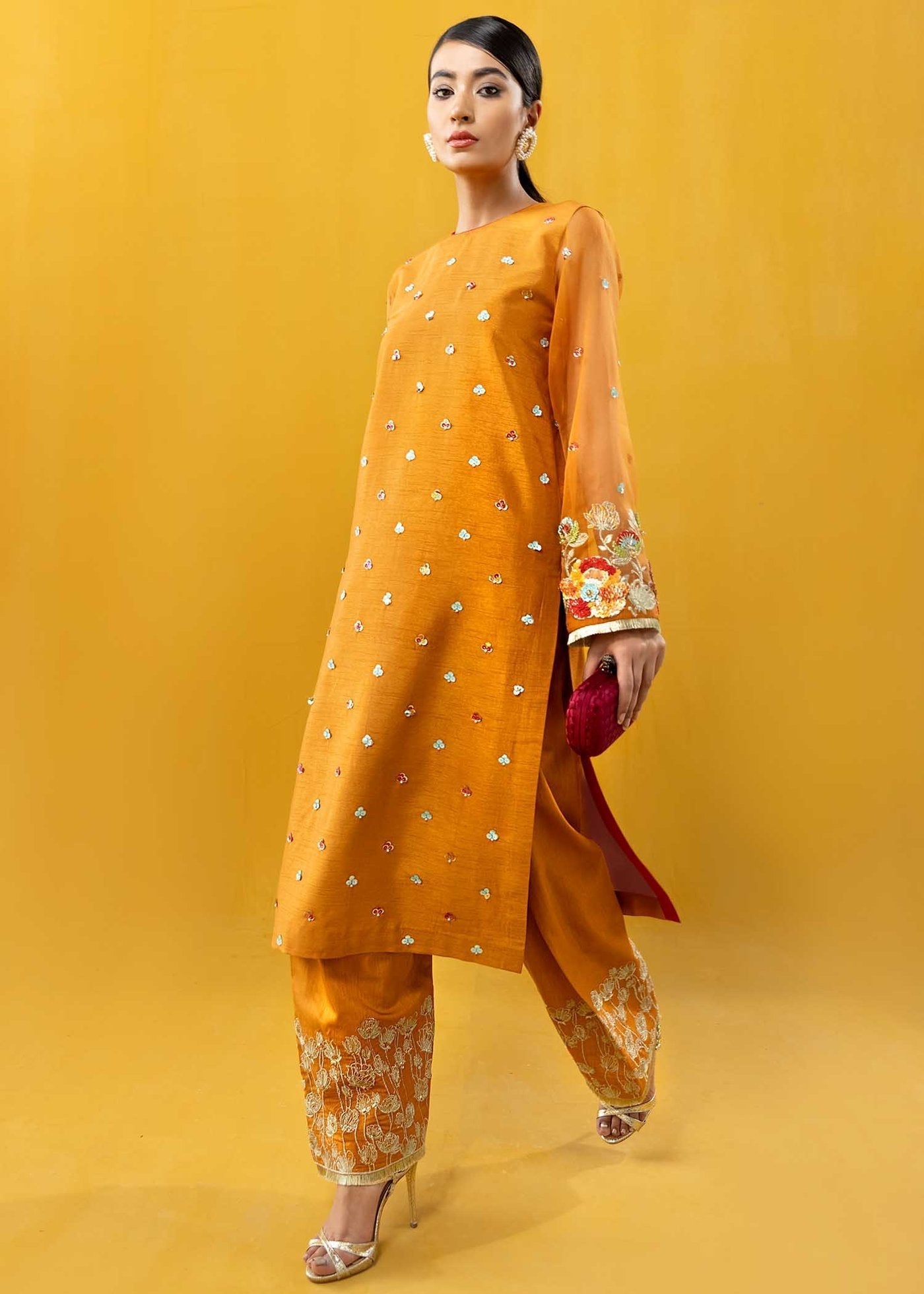 Hana | Vibrant Beyond | Floral Fantasy-VB-1002 - by - Libasekhas UK - Registered Vendor of : Hana - 100% Original Designer Dresss